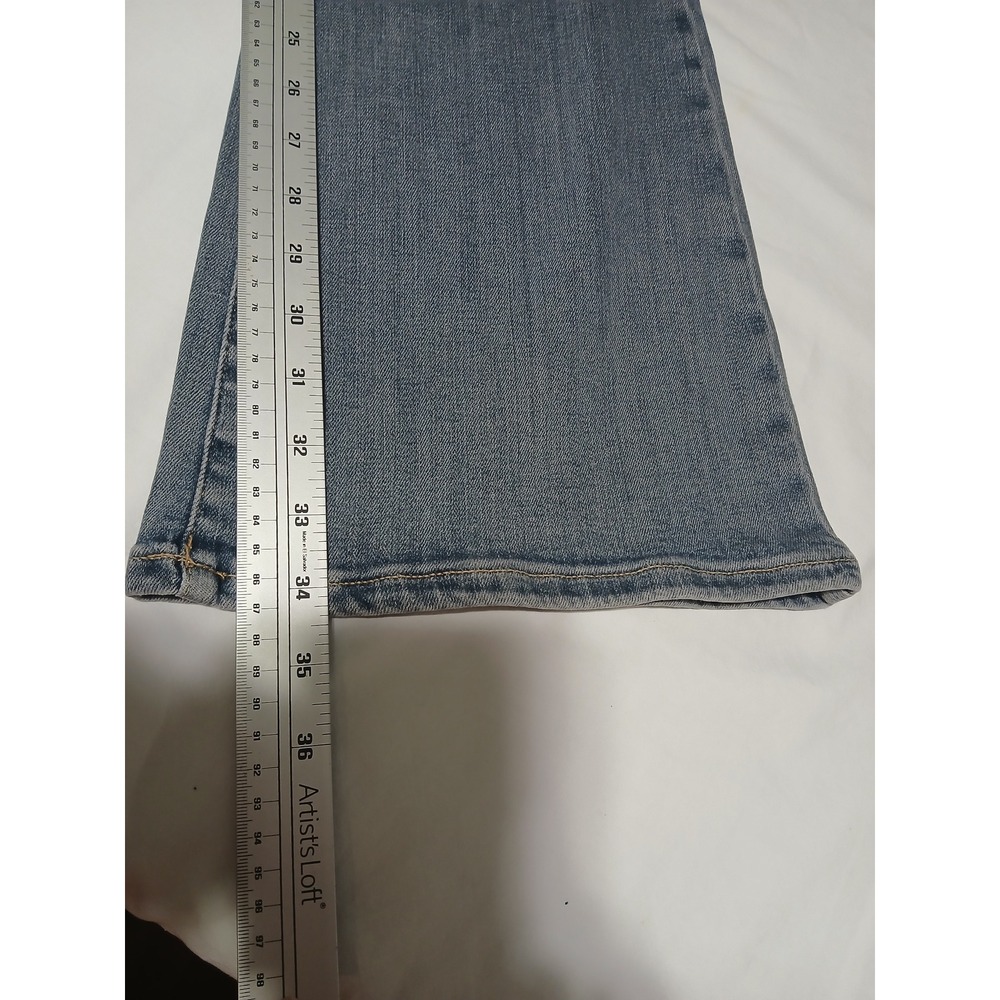 Free People We The Free Jayde High Rise Flare Leg Jeans Light Wash Blue 27 NEW‎ - Picture 12 of 13